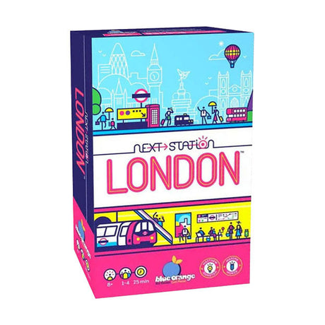 Geronimo-Spiele, blau-oranges Brettspiel, Next Station London