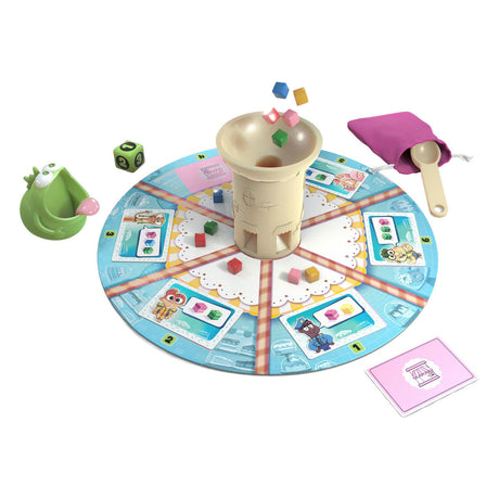 Geronimo-Spiele Cakozaurus - - Blau Orange - Brettspiel - Kinderspiel - ab 6 Jahren - von 2 bis 4 Spielern