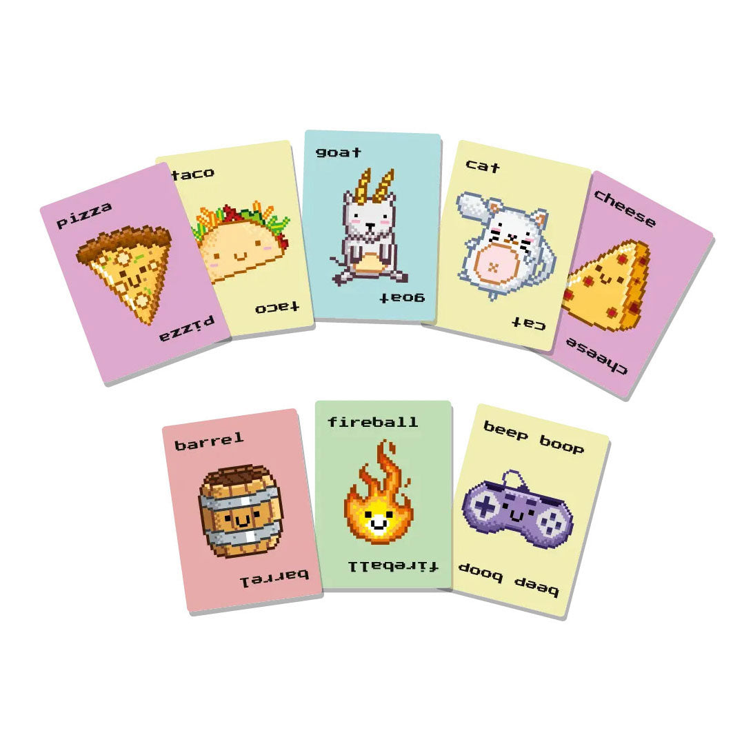Geronimo-Spiele, Kartenspiel, Taco, Katze, Ziegenkäse, Pizza – 8-Bit-Edition