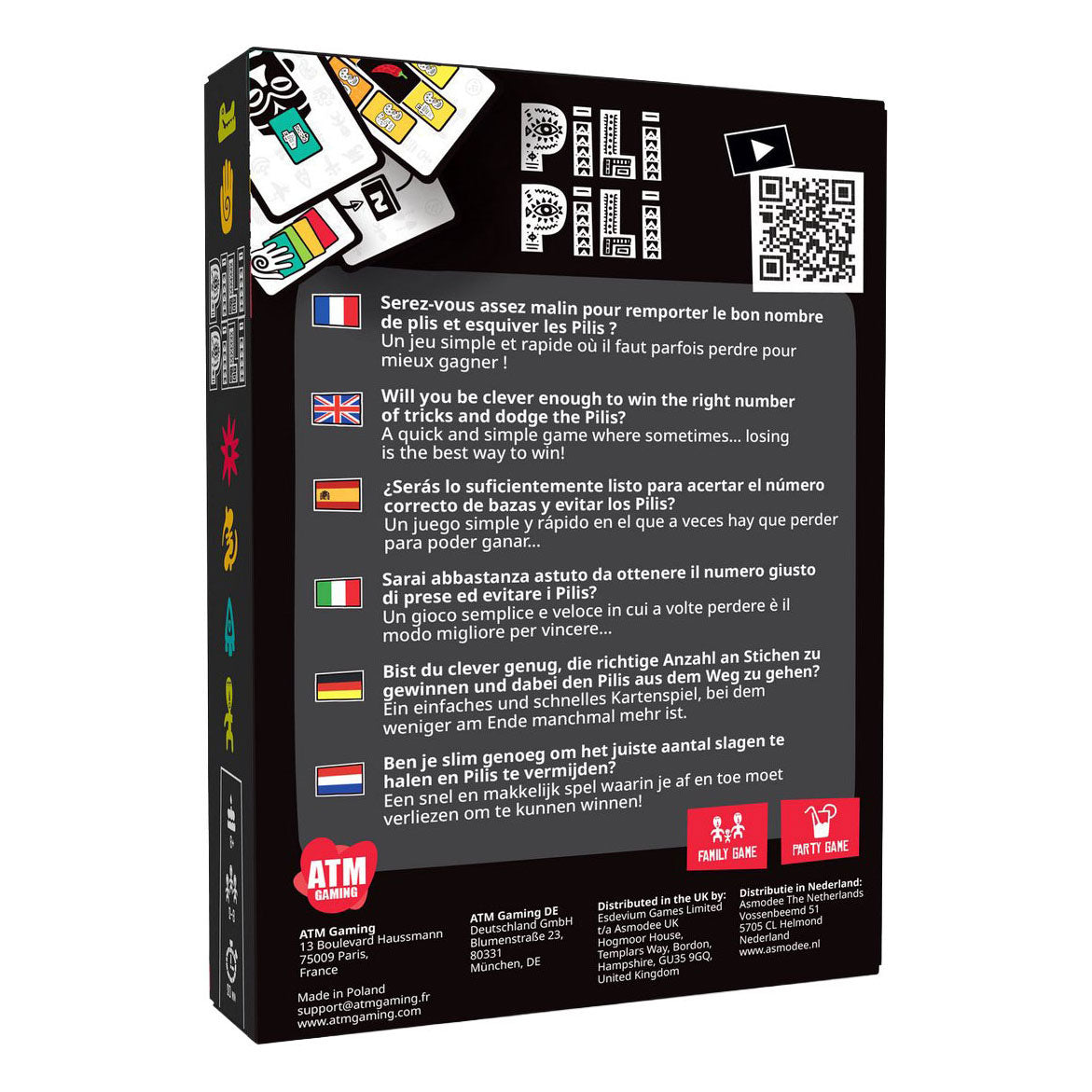 ATM Gaming Pili Pili Kartenspiel nl fr