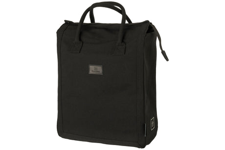 Fastrider classic - enkele fietstas - boodschappentas - 20l - waterafstotend waxed canvas - click en go systeem - reflecterend - zwart
