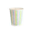Duni Pappbecher Streifen Multi 24cl Packung mit 10 Stück