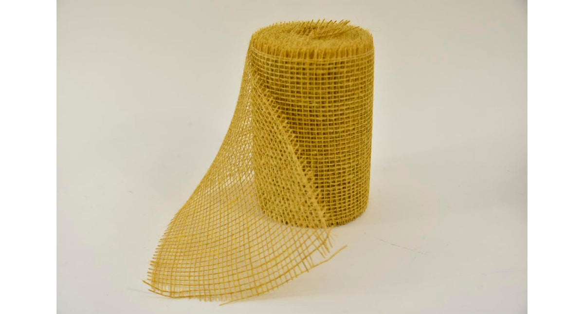 Rol jute 15cm 10mtr mustard