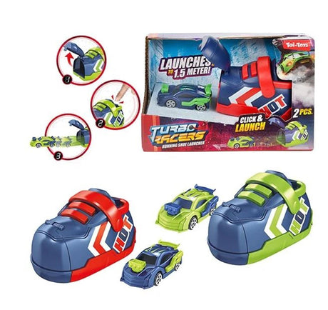 Toi-toys Turbo-Racer-Rallyeauto mit Schuh-Shooter