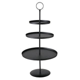 Boltze Home Etagere Samona Metall ø30x60cm mattschwarz