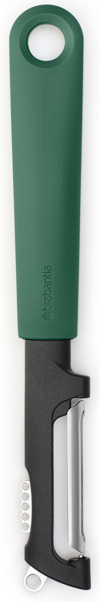 Brabantia Delicious+ Schäler plus Zester – drehbar – Tannengrün
