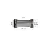 Twist Fit Bod Breach Eledes für BB86 BB92 für Praxis Road MTB 41 x 86-92 mm