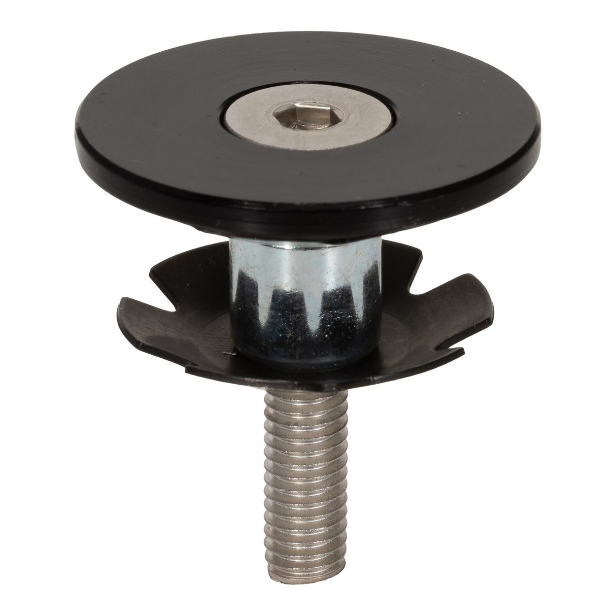 Elvedes Gabel-Elv-Ahead-Stecker 11 8 flach schwarz
