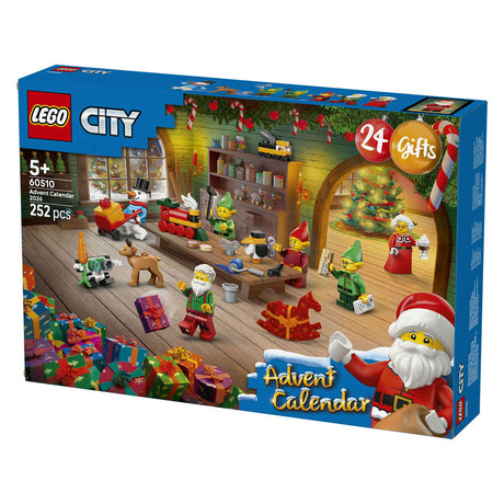 Lego city adventskalender 2026 werkplaats van de kerstman speelgoed voor kinderen 60510