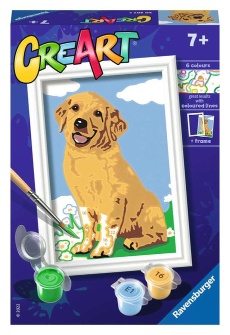 Ravensburger Creart Painting nach Nummer - Friendly Retriever