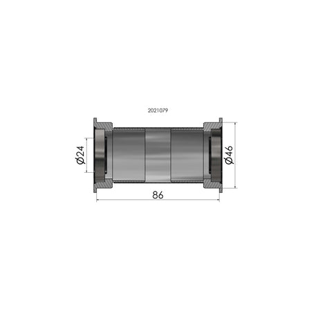 ELVEDES BOTS BRACKET -ADAPTER PRESSE FIT B386 SHIMANO 24 mm