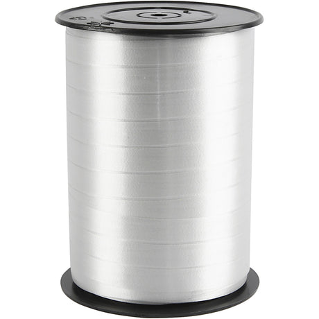 Geschenkband, B: 10 mm, glänzend, silber, 250 m 1 Rolle