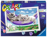 Ravensburger Kreart Gemälde auf Nummer Kätzchen in Hammat