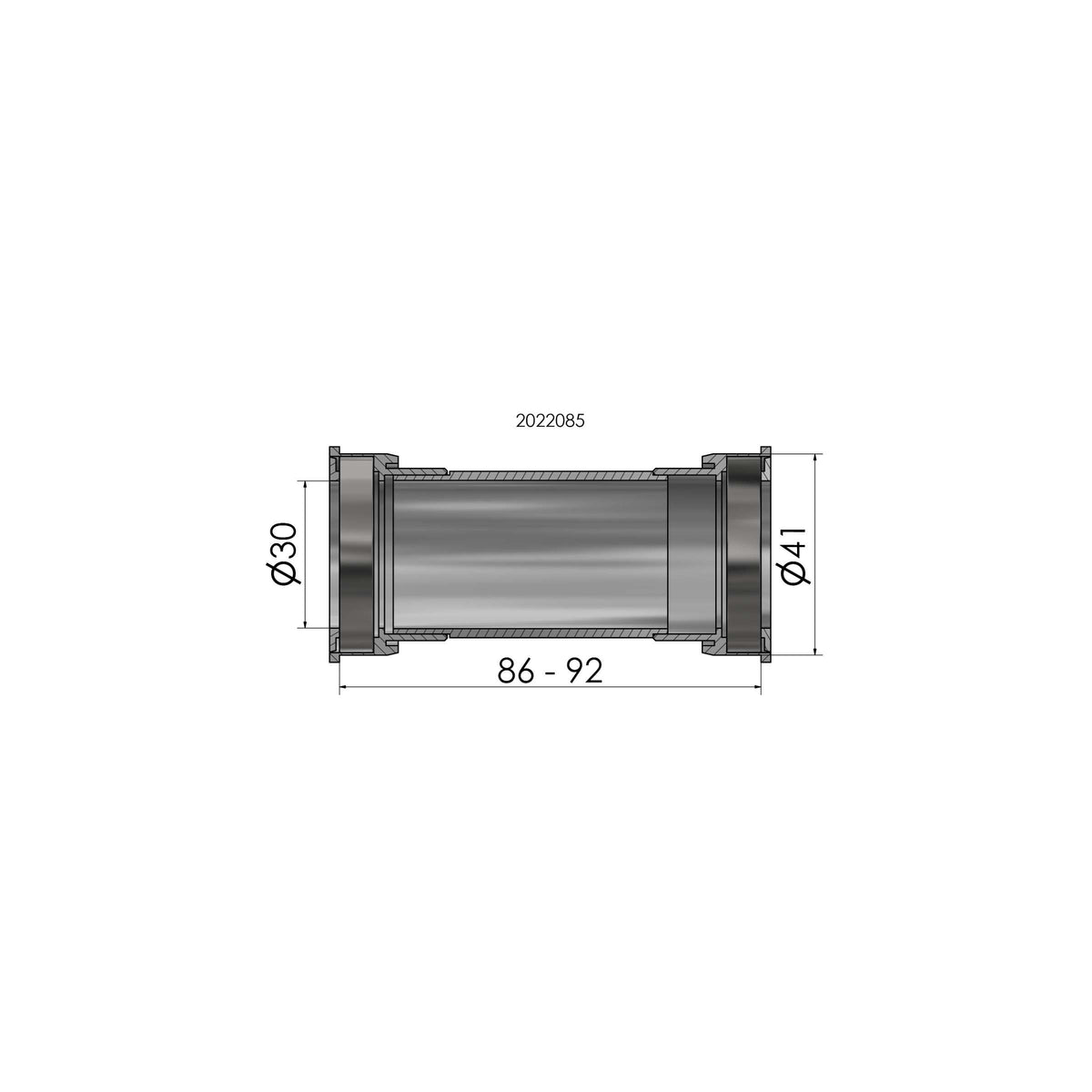 Elvedes Tretlager Sram Dub nur pf bb86 92 41 mm