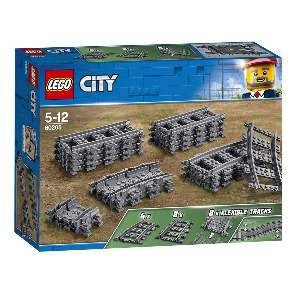 Lego City Bahngleise 60205