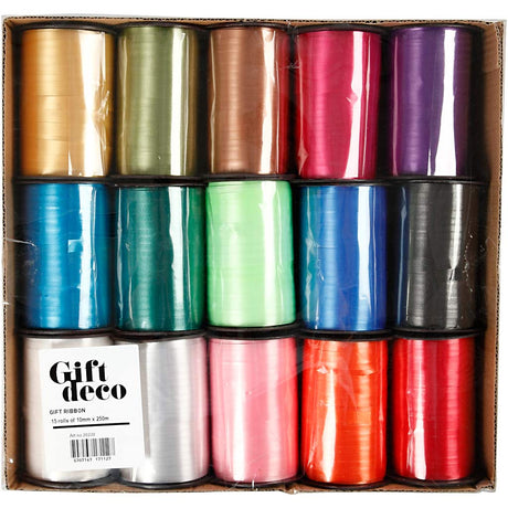 Kreativunternehmen https: www.cchobby.nl Geschenkband-b-10-mm-glossy-diverse-colours-15x250-m-1-Box