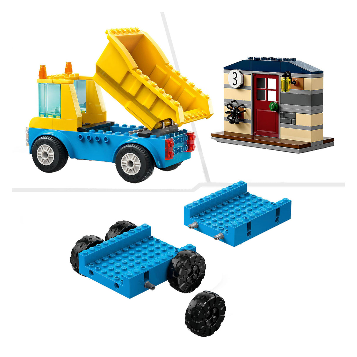 Lego City 60391 KiepWagen, Bouwtruck und Abbruchkran