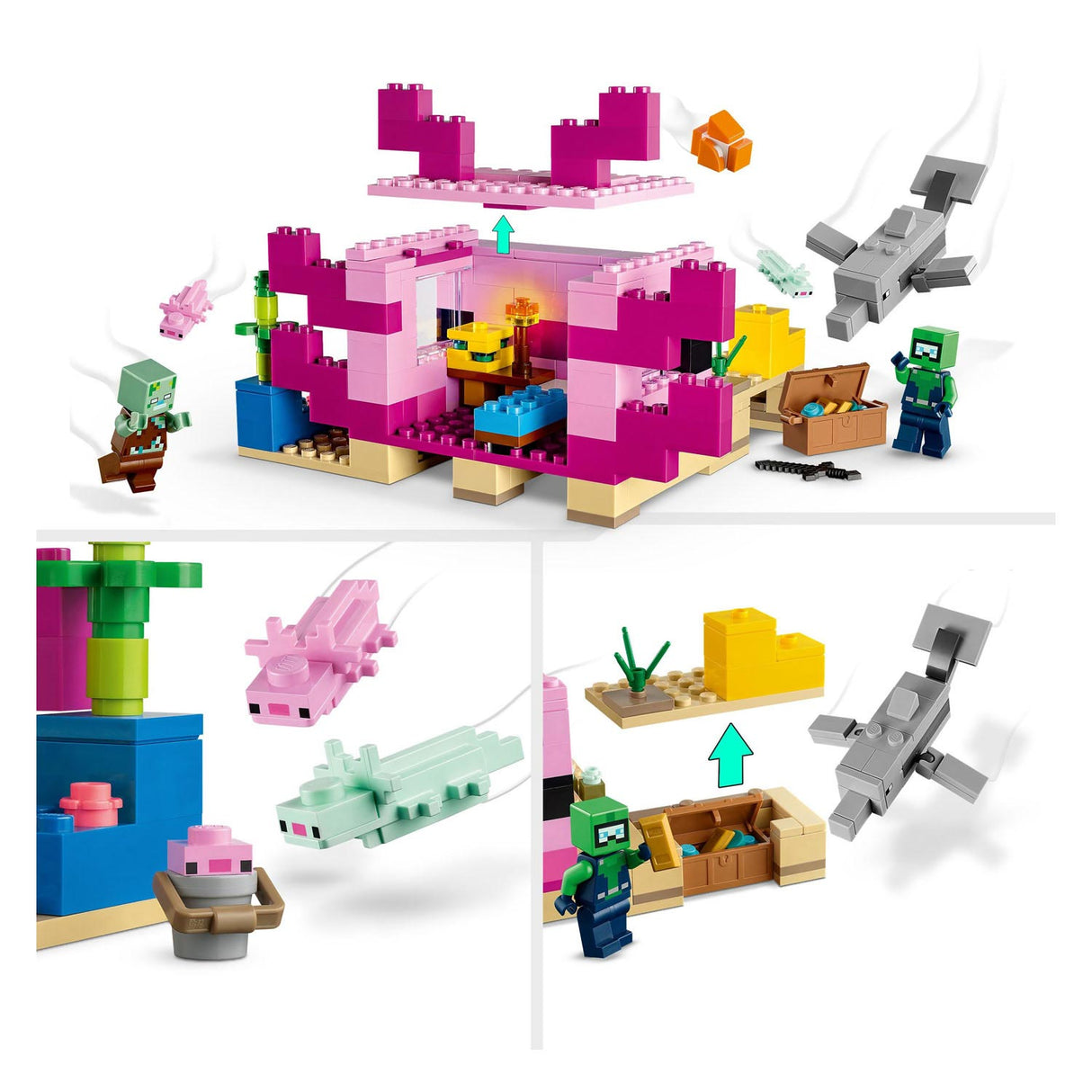 Lego Lego Minecraft 21247 Die Axolotlhuis