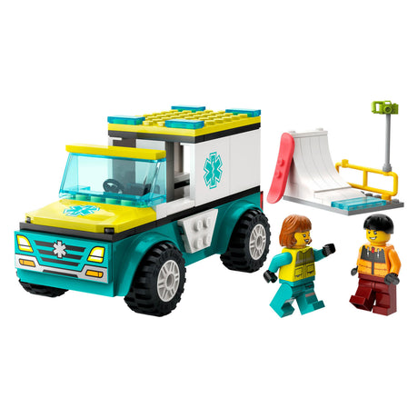 Lego City Krankenwagen und Snowboarder – 60403