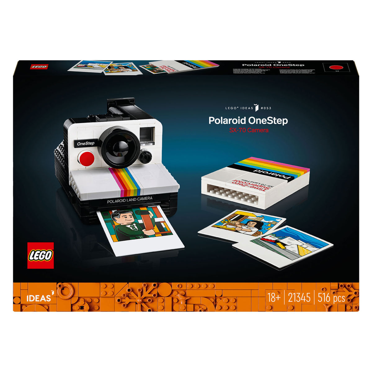Lego Ideas Polaroid Onestep SX-70 Kamera-Konstruktionsspielzeug (21345)