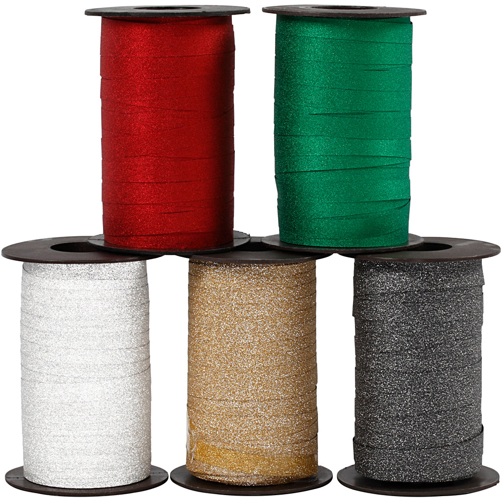 Kreativunternehmen https: www.cchobby.nl geschenkband-w-10-mm-glitter-verschiedene-farben-5x100-m-1-box