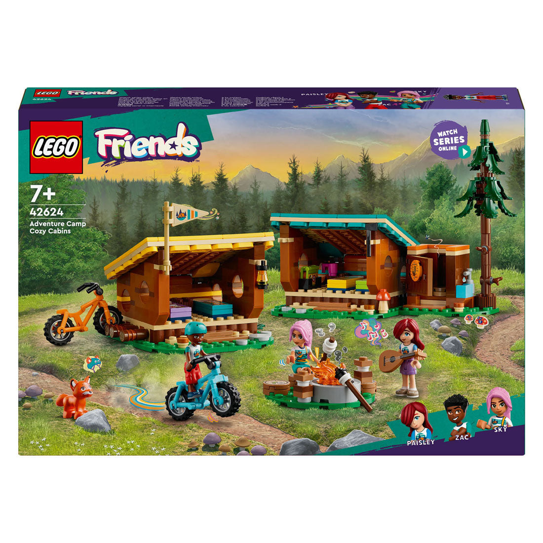 Lego 42624 Friends Abenteuercamp gemütliche Waldhütten