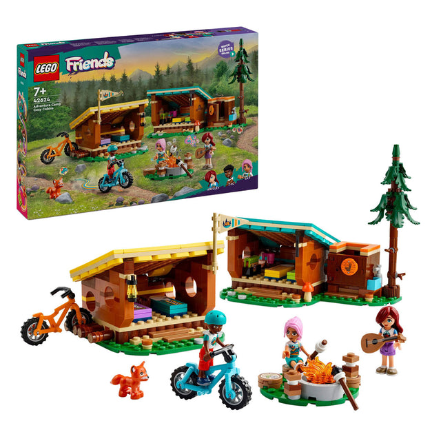 Lego 42624 Friends Abenteuercamp gemütliche Waldhütten