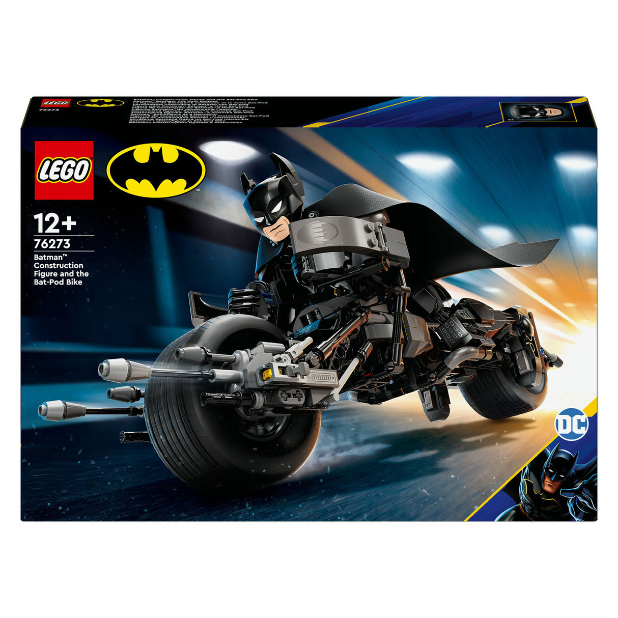 LEGO Super Heroes 76273 Batman -Gebäudefigur und der Fledermaus -Pod -Motor