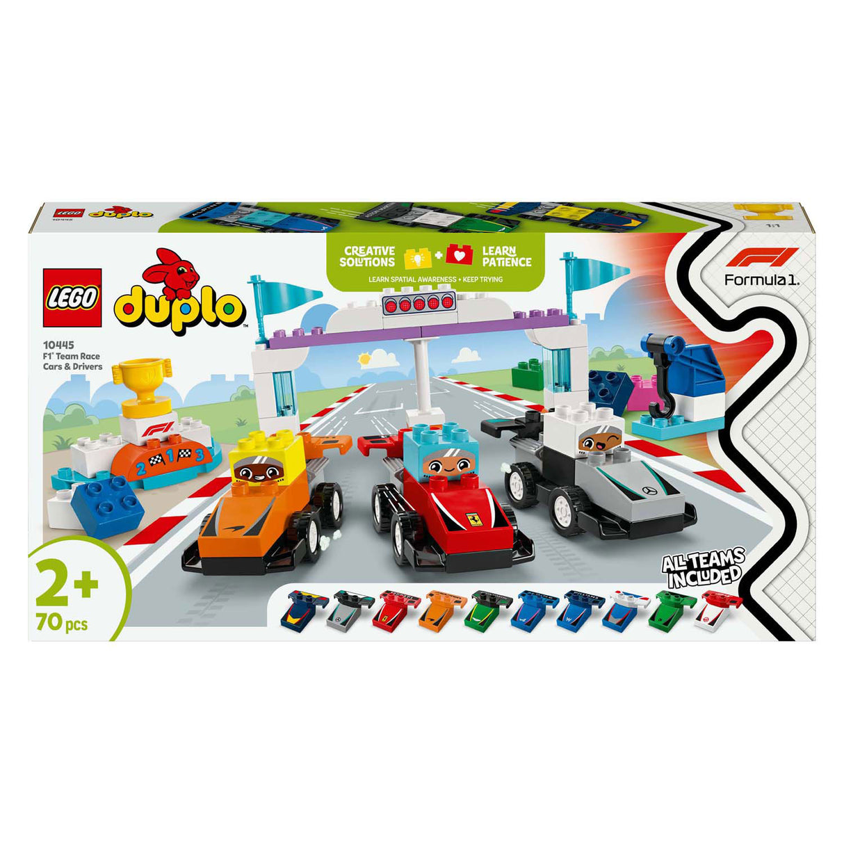 Lego Duplo Town 10445 F1-Team-Rennwagen und Fahrer