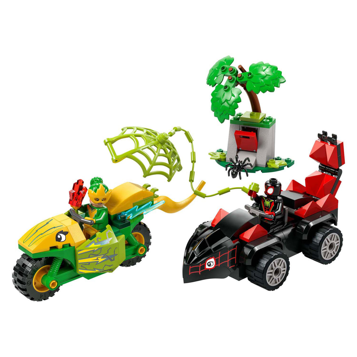 Lego Spidey 11198 Spinne und Elektro-Verfolgungsjagd mit Dinosaurierfahrzeugen