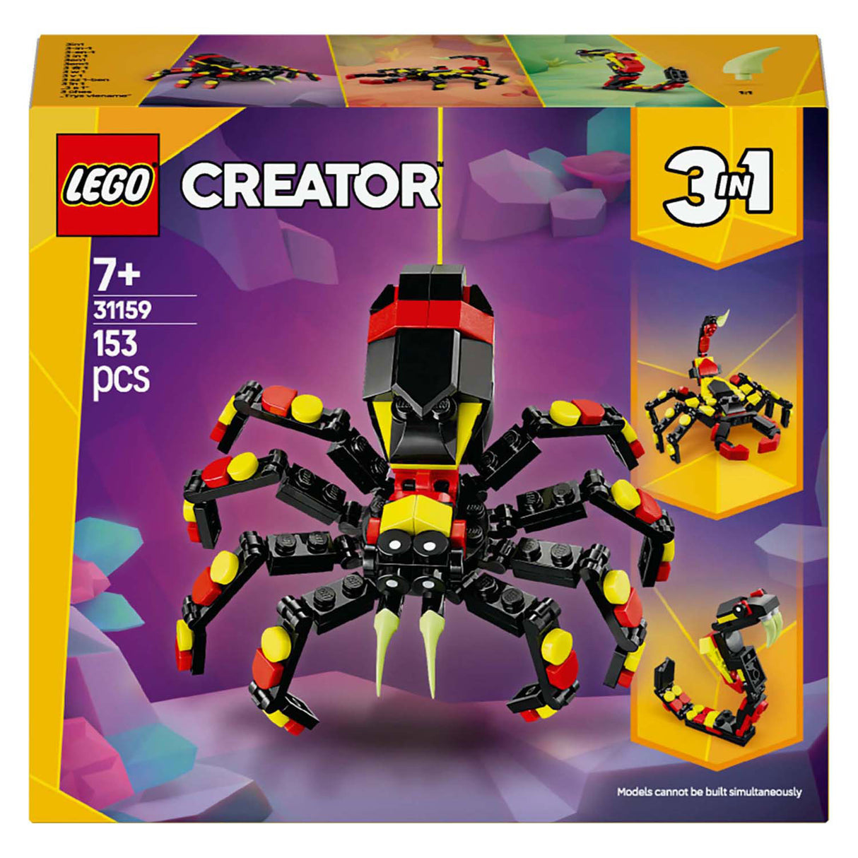 Lego Creator 31159 Wilde Tiere: Aufregende Spinne