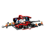Lego 60443 City F1 Boxenstopp und Boxencrew mit Ferrari