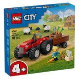 Lego City 60461 roter Traktor mit Anhänger und Schafen