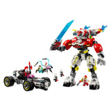 Lego Dreamzzz 71497 Coopers Tiger Mech und Zero's Hot Rod Auto