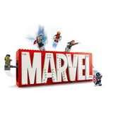 Lego Superhelden 76313 Marvel-Logo und Minifiguren