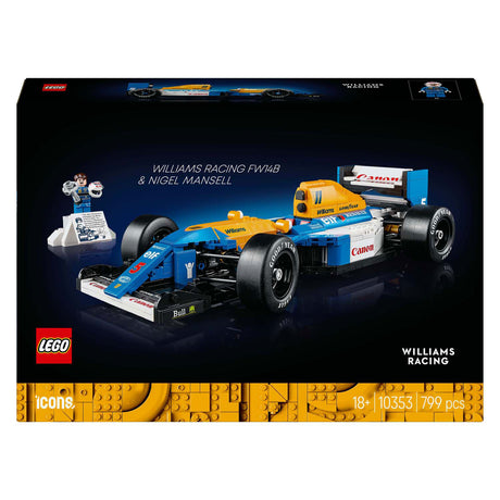 Lego-Ikonen 10353 Williams Racing FW14B und Nigel Mansell