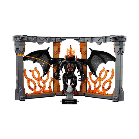 Lego Icons 10367 Buchstütze „Der Herr der Ringe Balrog“.