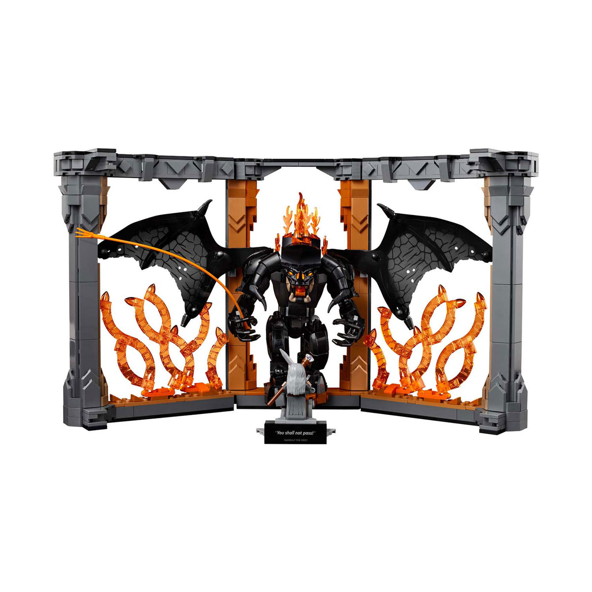Lego Icons Buchstütze: Der Herr der Ringe – Balrog-Set – 10367