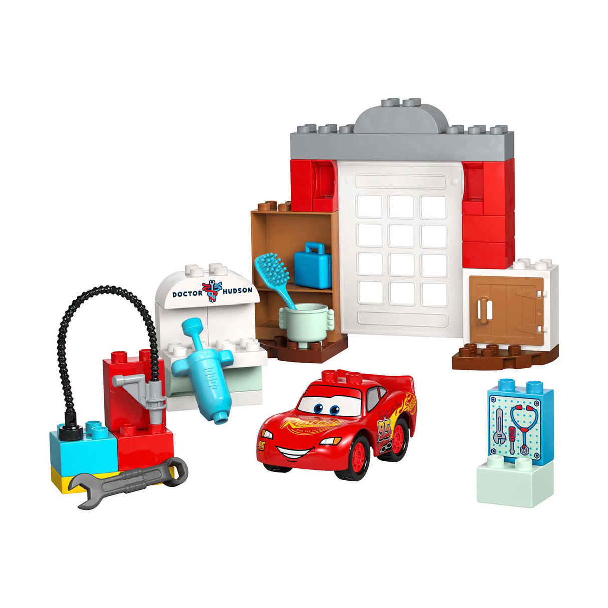 Lego 10456 Duplo Disney McQueens Besuch in der Docs Garage