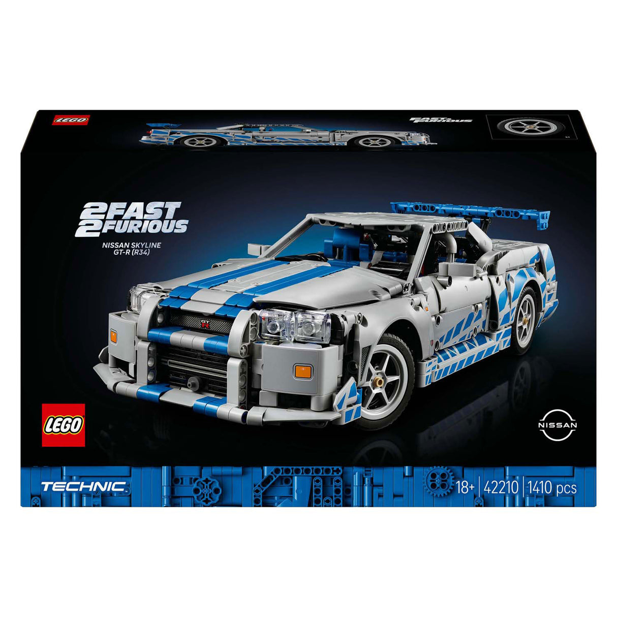 Lego Technic 42210 2 Fast 2 Furious Nissan Skyline GT-R (R34) Auto