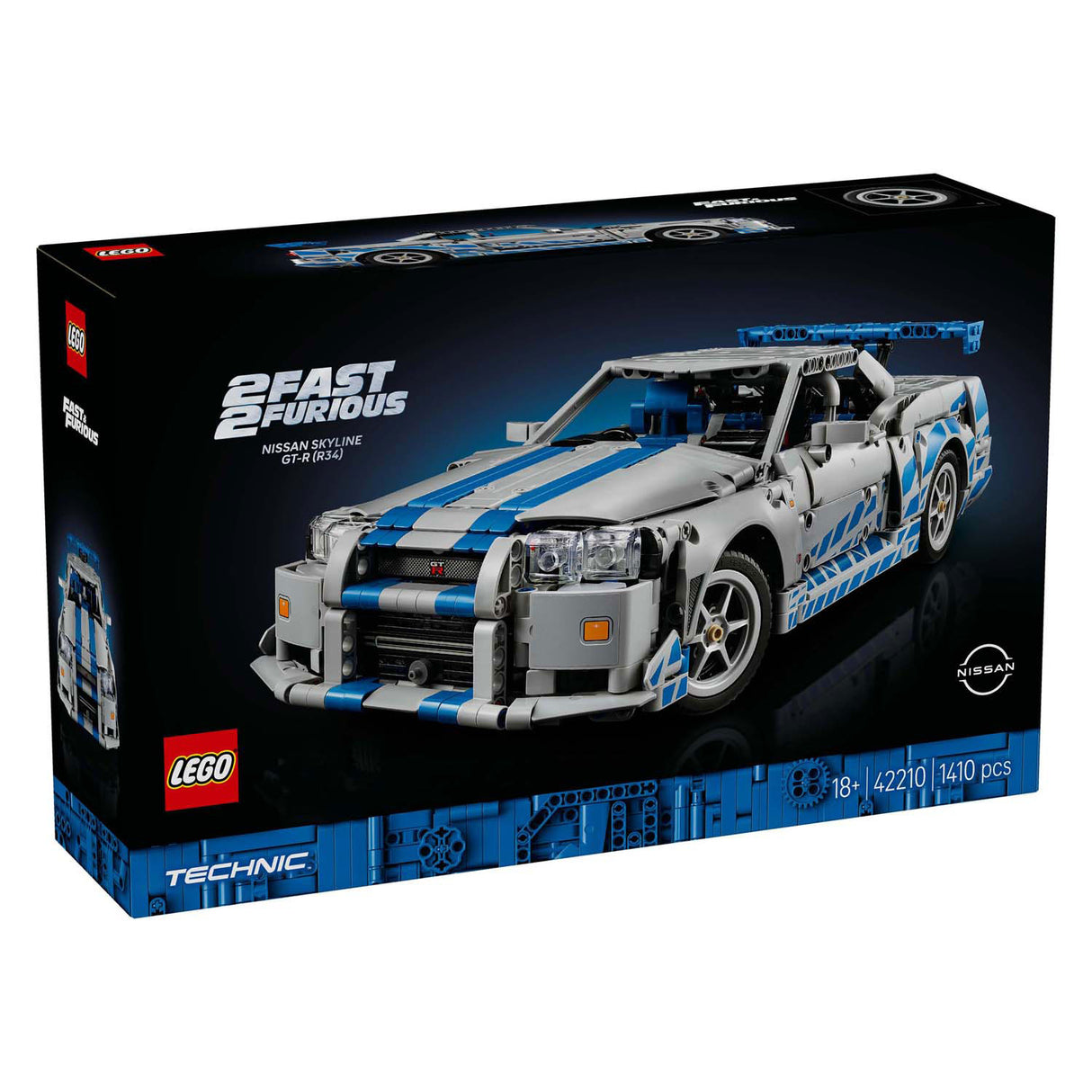 Lego® Technic 2 Fast 2 Furious Nissan Skyline GT-R (R34) Auto – 42210