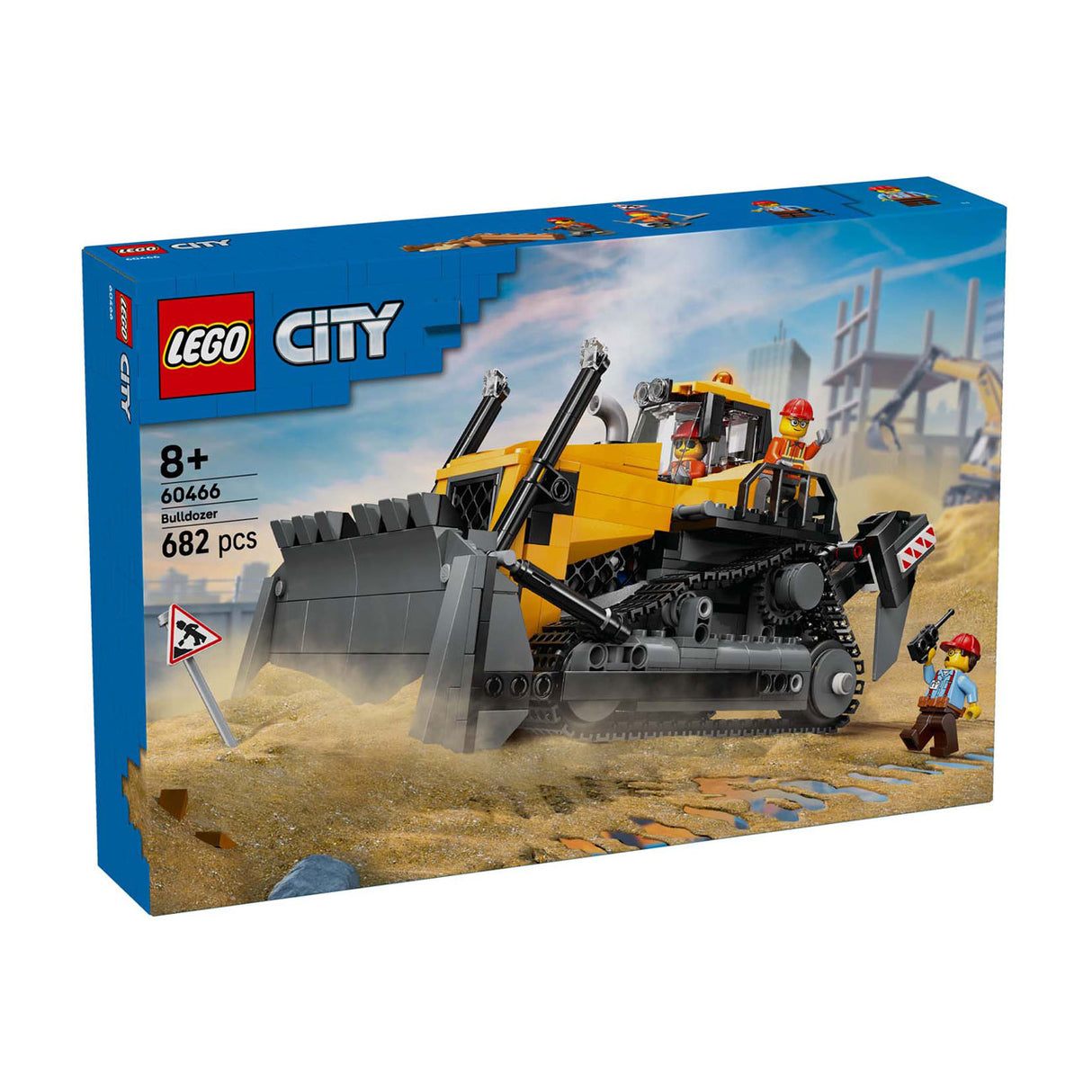 Lego City 60466 Gelber Bulldozer