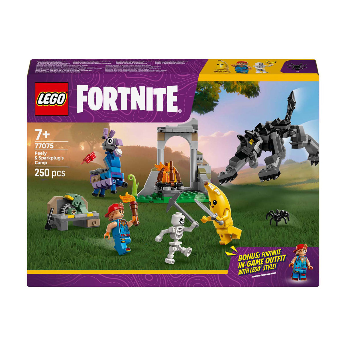 Lego Fortnite 77075 Peely und Zündkerzenlager