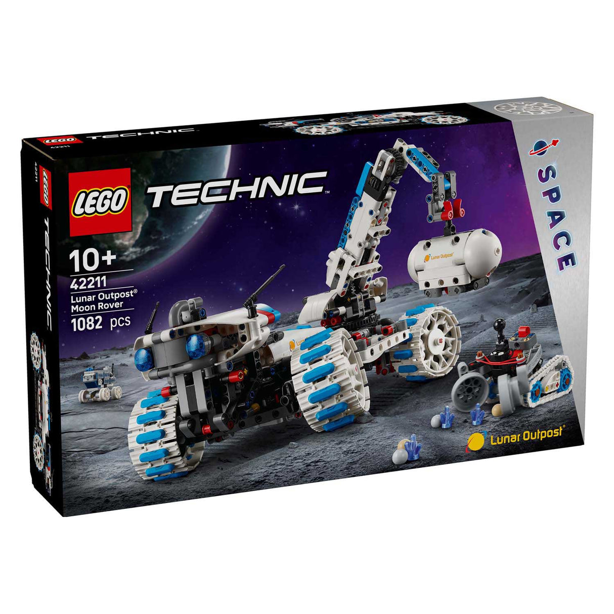 Lego Technic 42211 Mondaußenposten Mondrover Raumfahrzeug