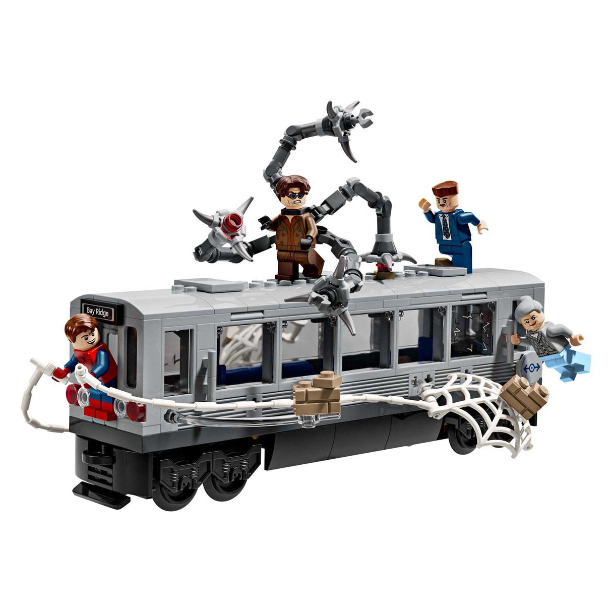 Lego Superhelden Marvel 76321 Spider-Man vs. Doc Ock Metro-Szene