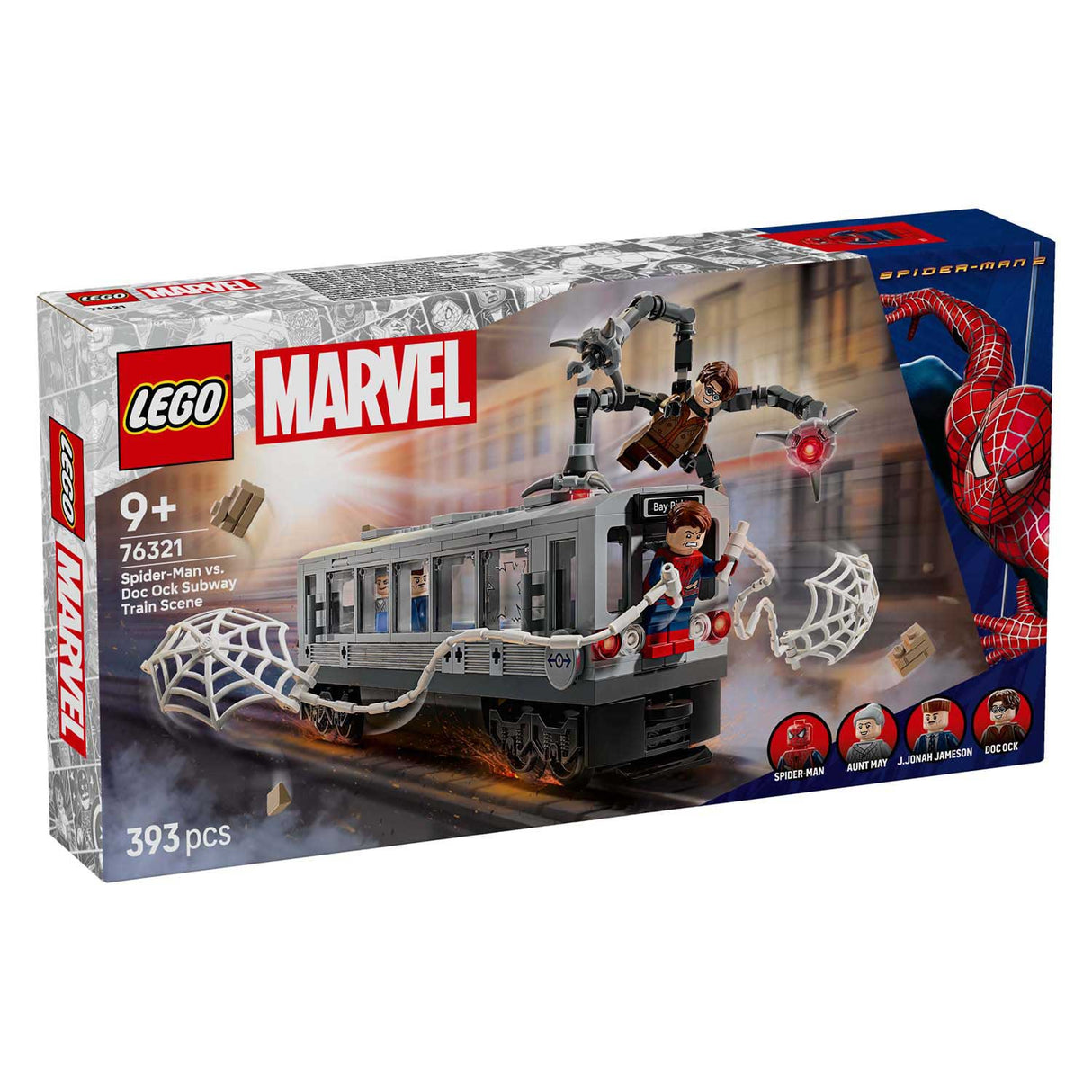 Lego Superhelden Marvel 76321 Spider-Man vs. Doc Ock Metro-Szene