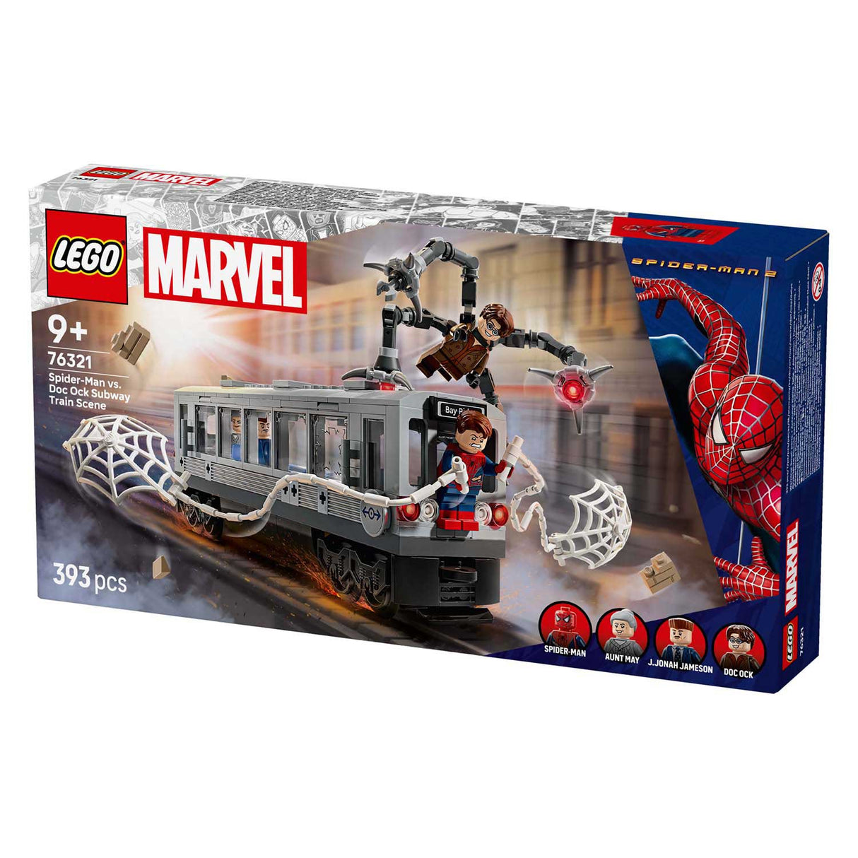 Lego Superhelden Marvel 76321 Spider-Man vs. Doc Ock Metro-Szene