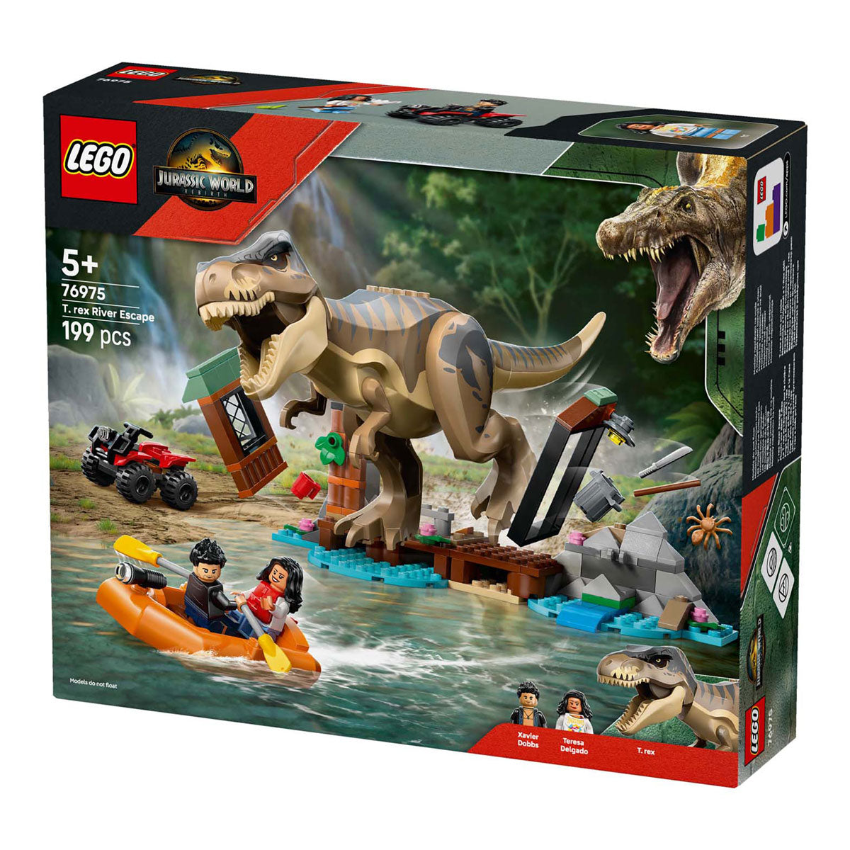 Lego Jurassic World Flucht aus dem T-Rex-Fluss
