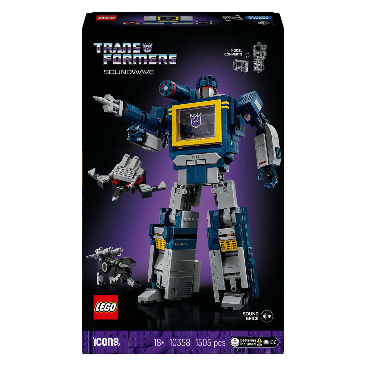 Lego® Icons Transformers: Soundwave – Transformers-Sammlung – 10358