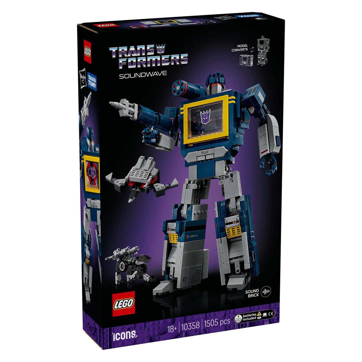 Lego® Icons Transformers: Soundwave – Transformers-Sammlung – 10358